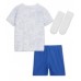 Frankrike Replika babykläder Bortaställ Barn VM 2022 Kortärmad (+ korta byxor)